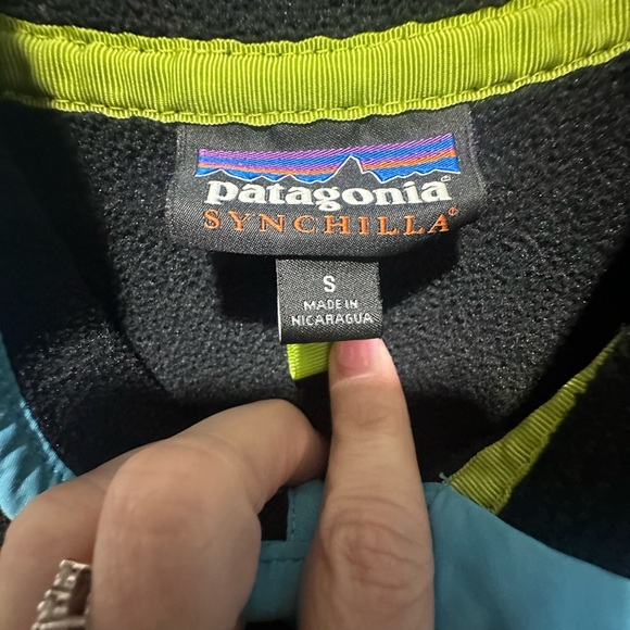 Patagonia Synchilla Quarter Snap Sweater Pullover Size Small EUC - Picture 6 of 7